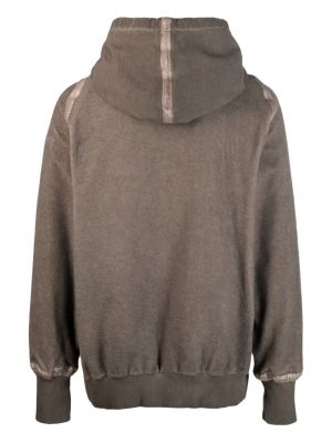 Distressed hoodie Isaac Sellam Experience braun