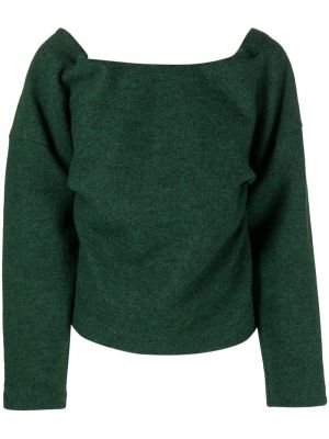 Пуловер с връзки с дантела Litkovskaya зелено