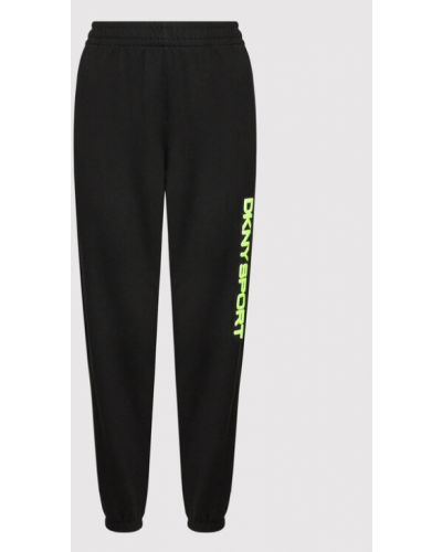 DKNY Sport Pantaloni trening DPPP2981 Negru Regular Fit