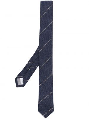 Вратовръзка с десен рибена кост Eleventy синьо