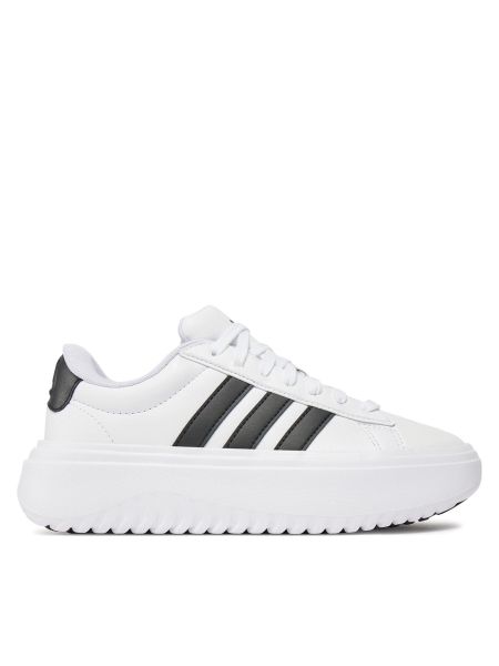 Sneakersy na platformie Adidas białe