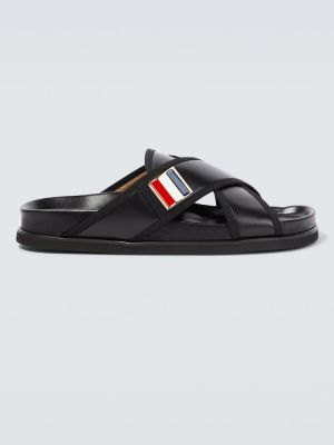 Kožené sandále Thom Browne čierna