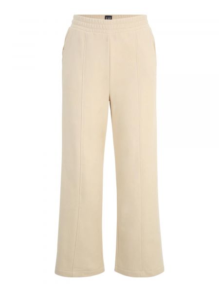 Широки панталони тип „марлен“ Gap Petite бяло