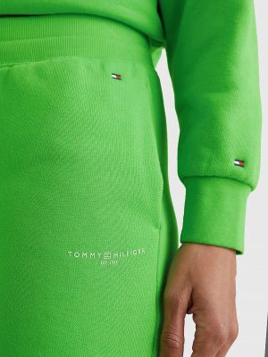 Teplákové nohavice Tommy Hilfiger zelená