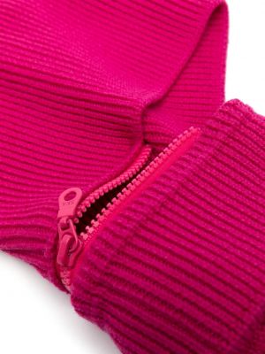 Woll mütze mit stickerei Moschino pink