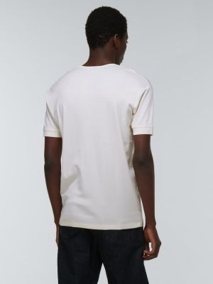 Bavlněné tričko jersey Lemaire bílé