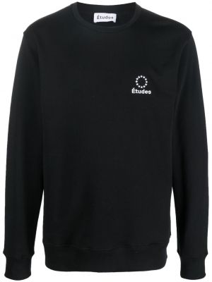 Brodert sweatshirt Etudes svart