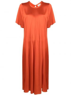 Drapované midi šaty Forte Forte oranžová