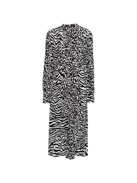 Sukienka z nadrukiem zwierzęcym Karl Lagerfeld czarna