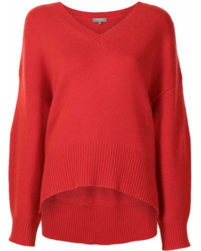 Jersey con escote v de tela jersey N.peal rojo