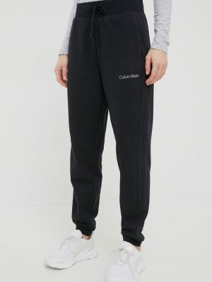 Calvin Klein Performance melegítőnadrág Ck Essentials fekete, női, sima