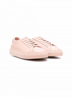 Blonder snøring topp for jenter Common Projects rosa