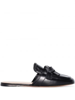 Papuci tip mules din piele Loewe negru