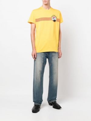 T-shirt mit rundem ausschnitt Dsquared2 gelb