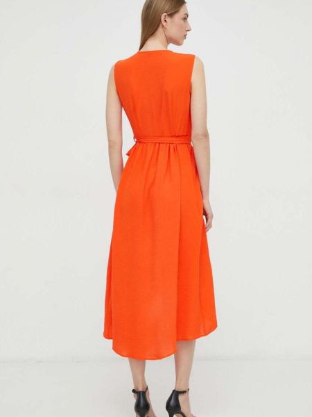 Midi šaty Morgan oranžové