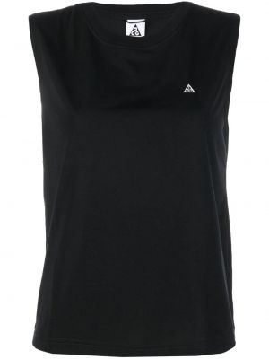 Brodert tank top Nike svart