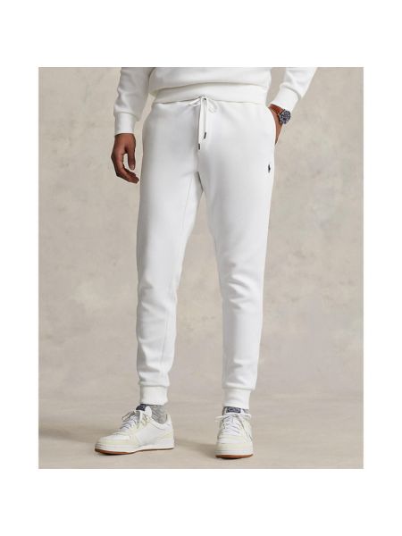 Pantalones de chándal de punto Ralph Lauren blanco