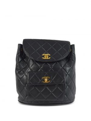 Kožený batoh Chanel Pre-owned černý