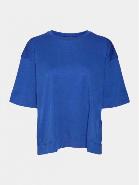 Relaxed fit marškinėliai Vero Moda mėlyna