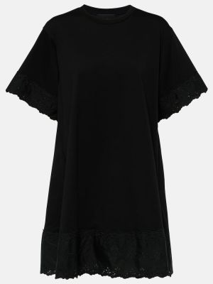 Vestito di cotone in jersey Simone Rocha nero