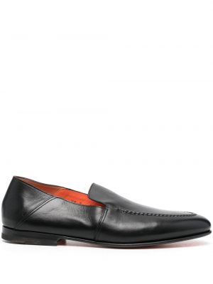 Skinn loafers Santoni svart