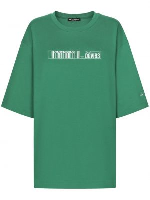 Kokvilnas t-krekls ar apdruku Dolce & Gabbana Dgvib3