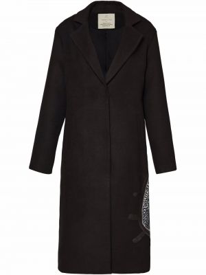 Пальто с мехом Unreal Fur, черный