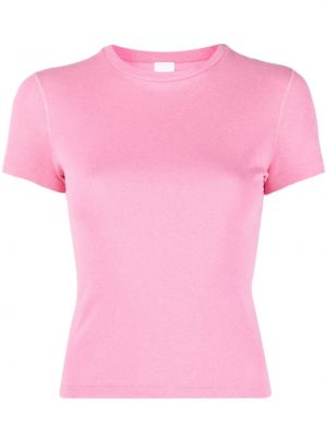 Памучна тениска Re/done розово