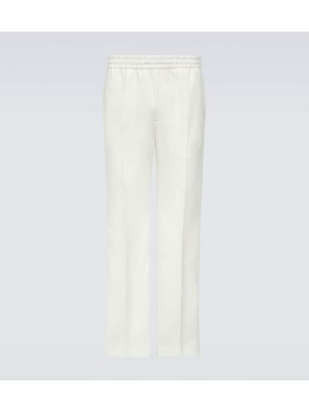 Παντελόνι με ίσιο πόδι Gucci λευκό