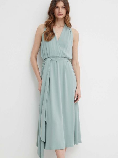 Sukienka długa Lauren Ralph Lauren zielona