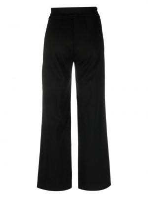 Rovné kalhoty relaxed fit Semicouture černé