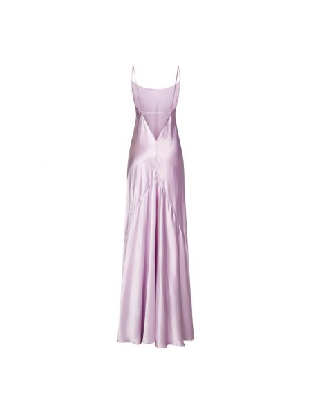 Sukienka długa Victoria Beckham różowa