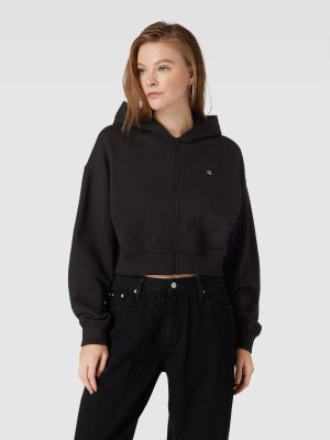 Bluza rozpinana Calvin Klein Jeans czarna