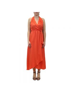Pomarańczowa sukienka długa Marella
