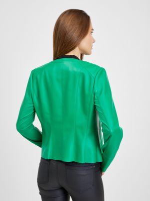 Kožená bunda Orsay zelená