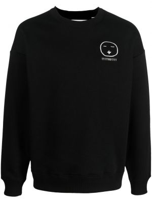 Brodert sweatshirt Société Anonyme svart