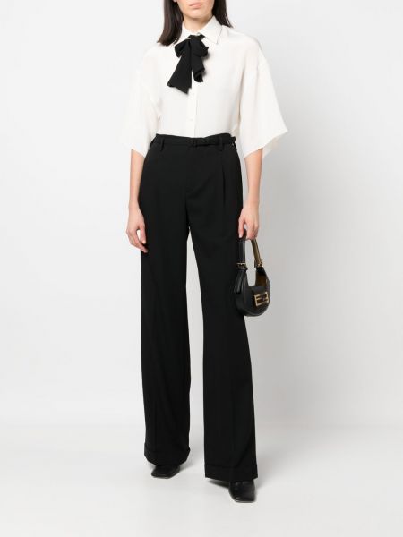 Hose mit plisseefalten Ralph Lauren Collection schwarz