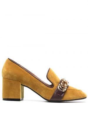 Pantofi loafer de catifea Roberto Festa galben