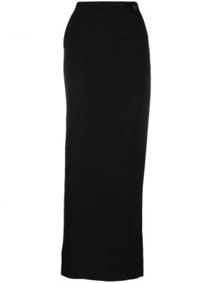 Krepová dlhá sukňa Elisabetta Franchi čierna