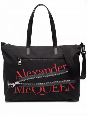 Zip shoppingbag Alexander Mcqueen svart