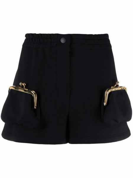 Pantalones cortos deportivos con bolsillos Moschino negro