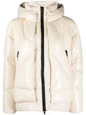 Prošivena pernata jakna s kapuljačom Canadian Club bijela