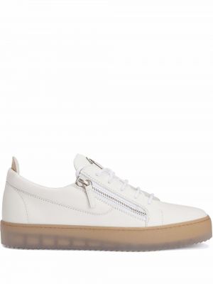 Lær sneakers Giuseppe Zanotti hvit