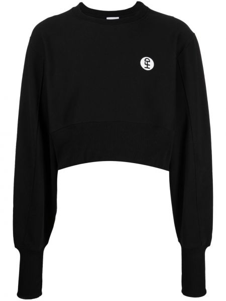 Trykt sweatshirt Honey Fucking Dijon svart