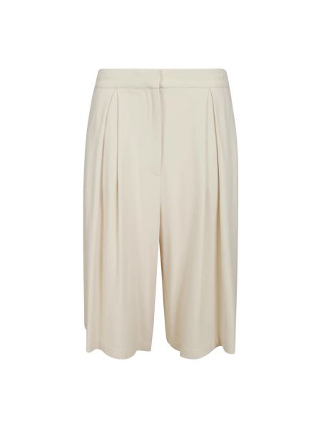 Shorts mit taschen mit plisseefalten Liviana Conti beige