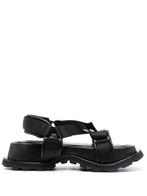Sandale cu platformă Jil Sander negru