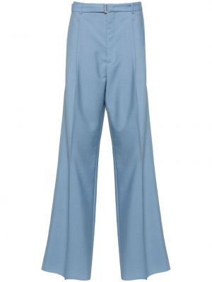 Pantalon en laine Lanvin bleu