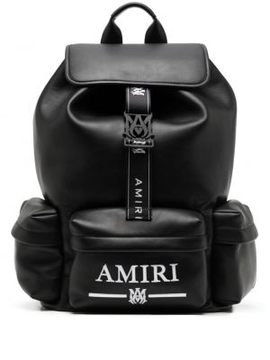 Kožni ruksak Amiri crna