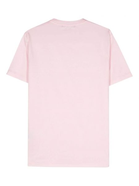 Bavlněné tričko Low Brand růžové