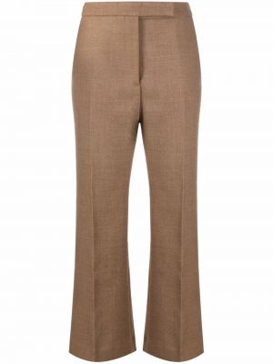 Pantalon en laine large Toteme marron